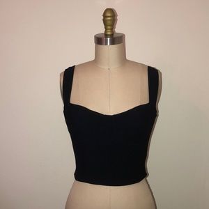 Black Crop Tank